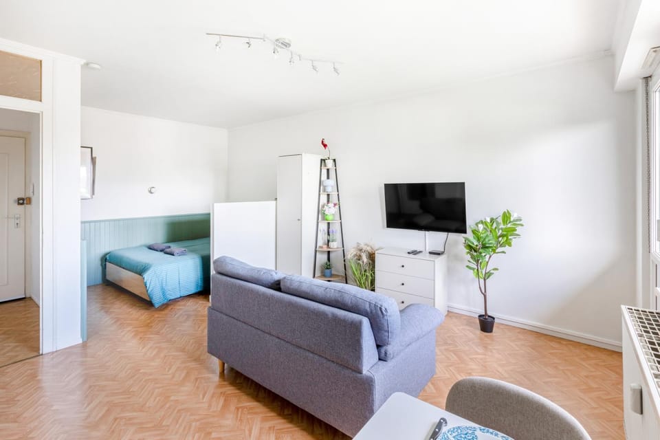 Bed, TV and multimedia, Living room, Bedroom