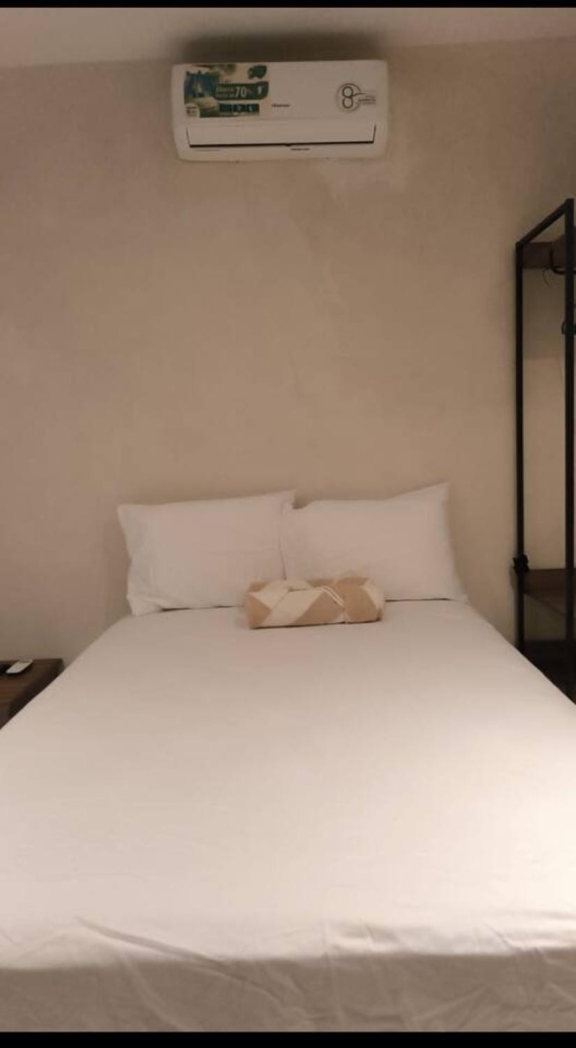 Bed, Bedroom, air conditioner