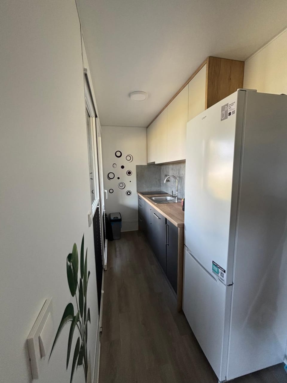 Kitchen or kitchenette, dishwasher, oven, stove