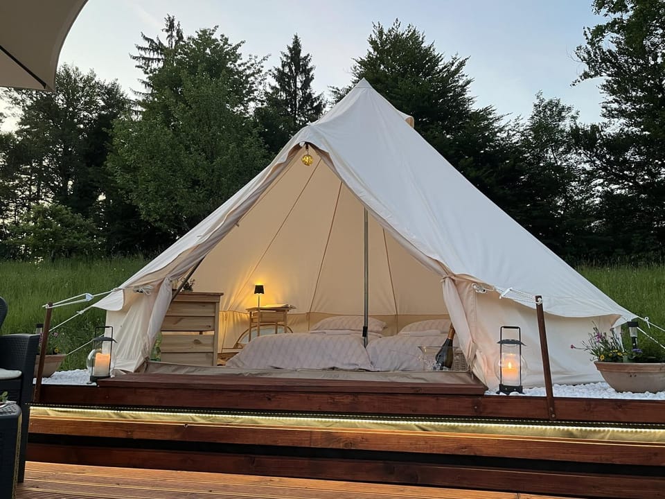 Vrhnika hill Luxury tent in Slovenia