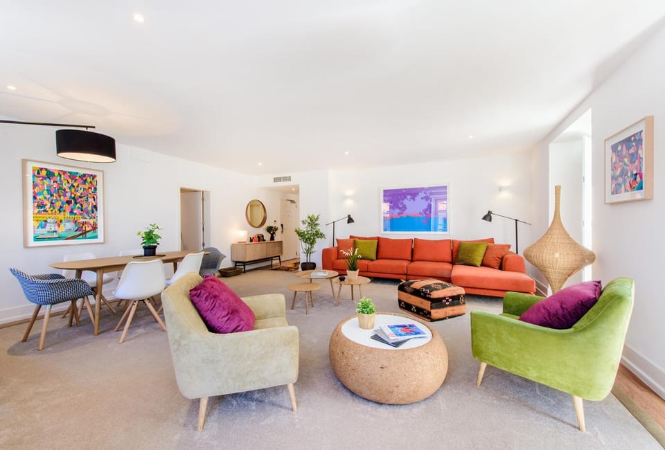 Kitchen or kitchenette, Living room, Dining area