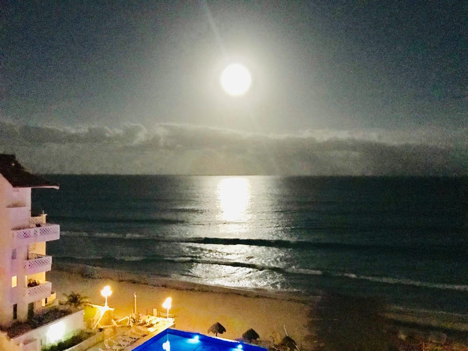 Night, Natural landscape, View (from property/room), Sea view
