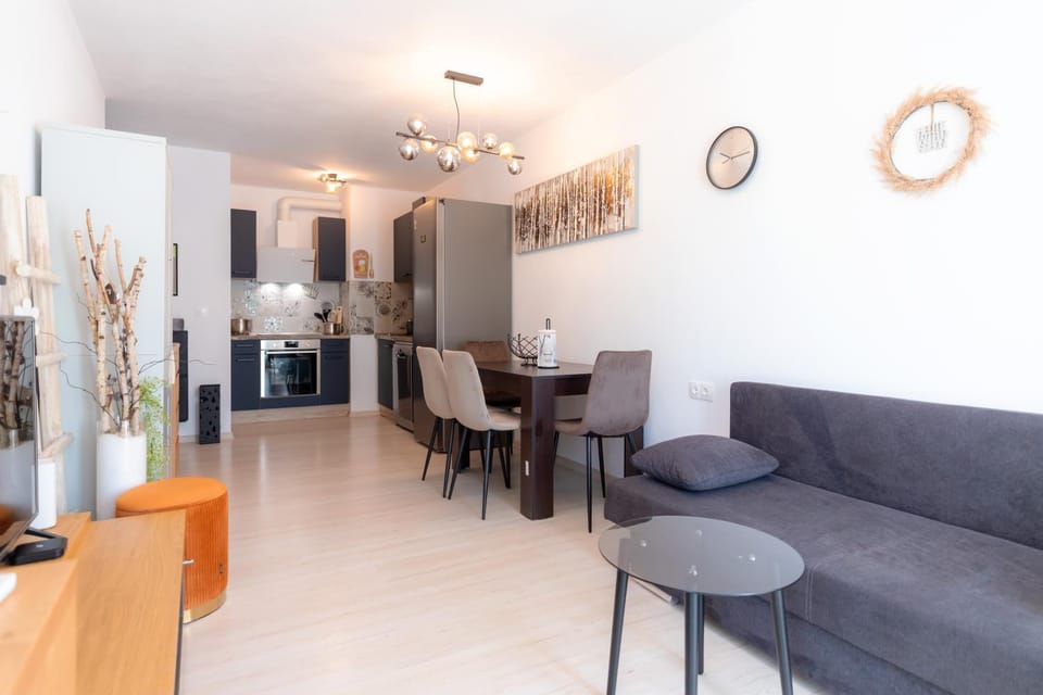 Living room, kitchen