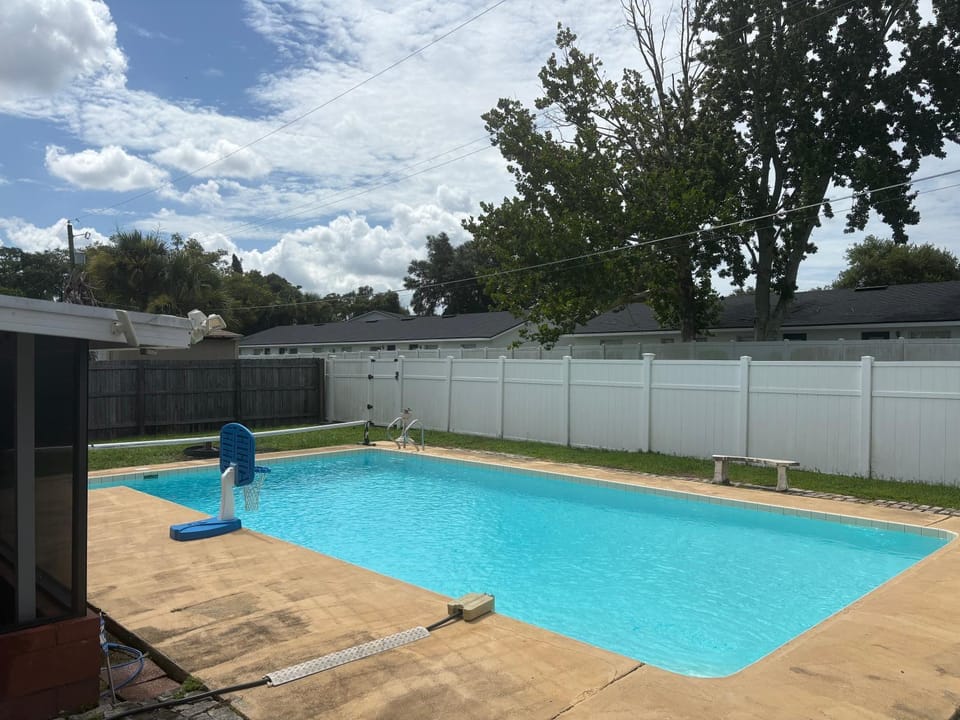 Patio, Garden, Swimming pool