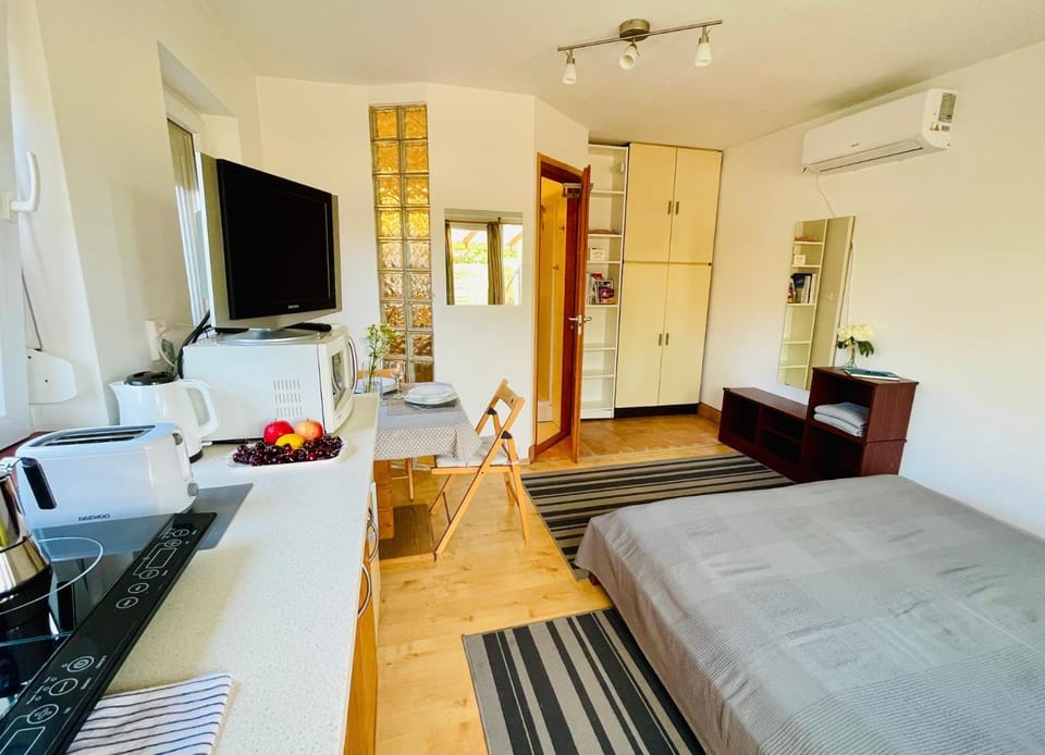 Bed, Kitchen or kitchenette, Living room, Dining area, wardrobe