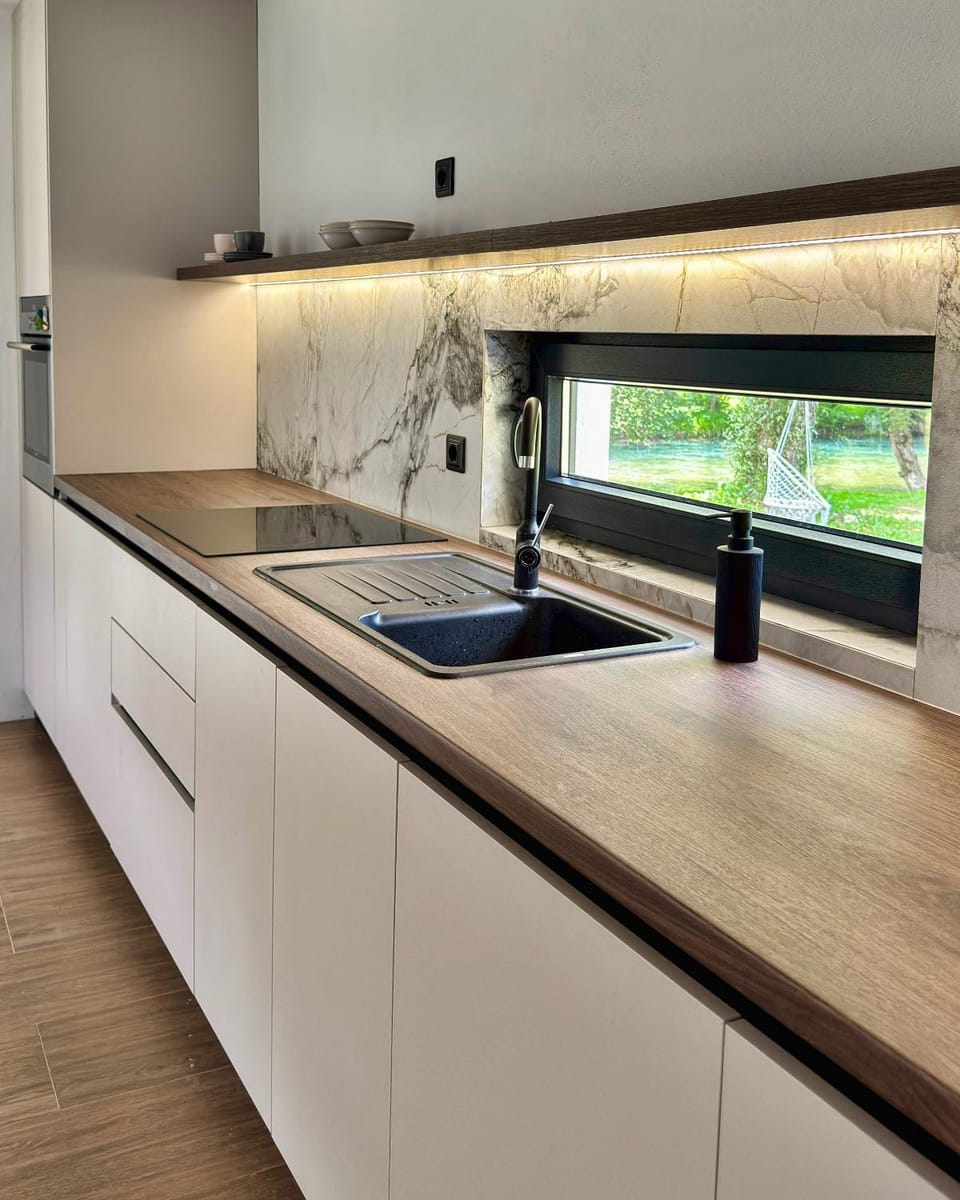 River view, kitchen