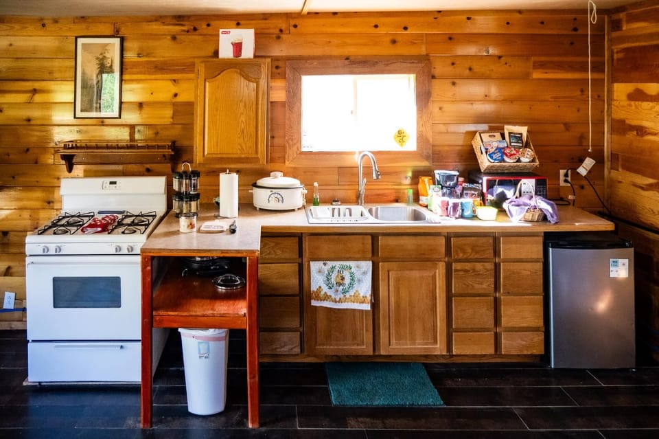 Kitchen or kitchenette, minibar, oven, stove