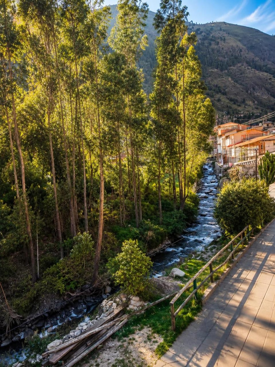 Natural landscape, Mountain view, River view