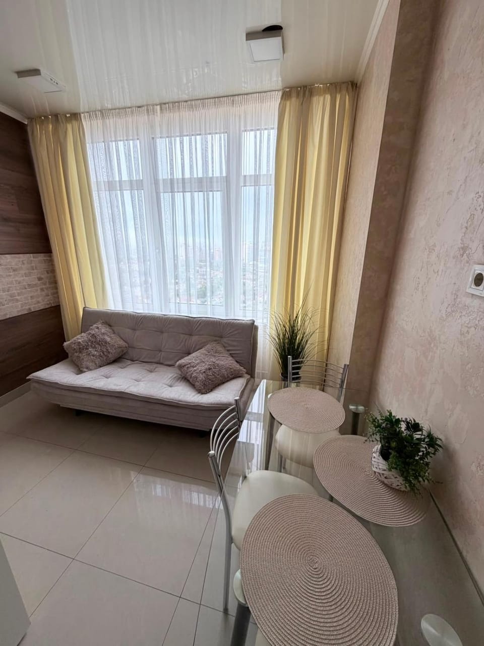 Dining area, air conditioner