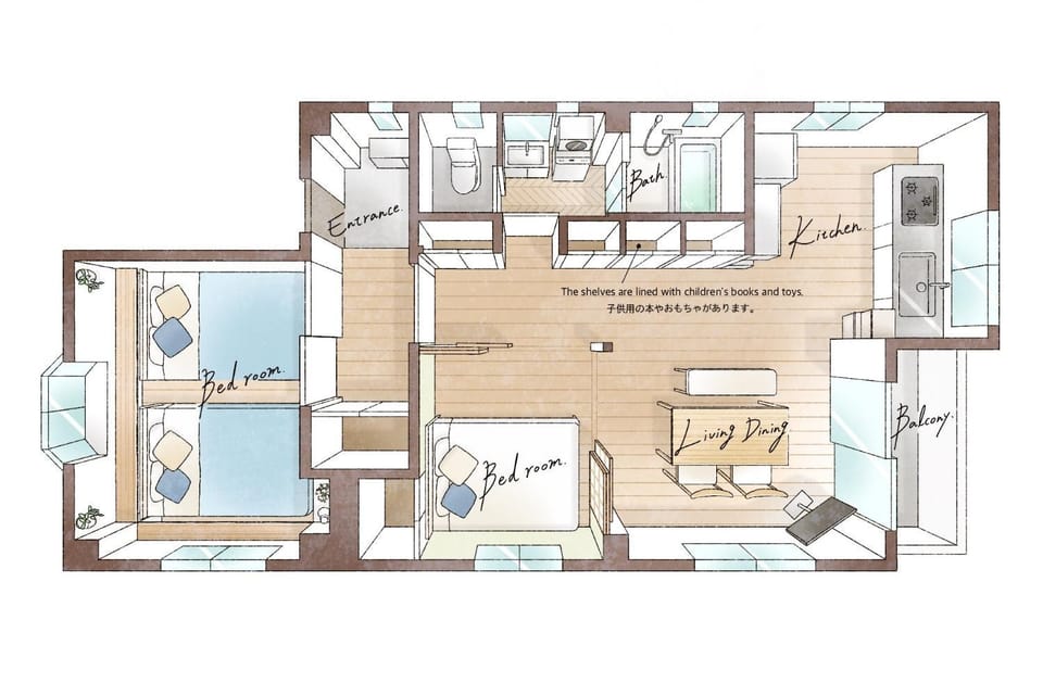Kichi 03 Skytree Family Apartment 2BR, 5 min to Station Apartment in Japan