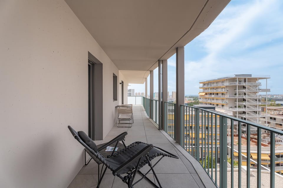 Property building, Patio, Day, View (from property/room), Balcony/Terrace