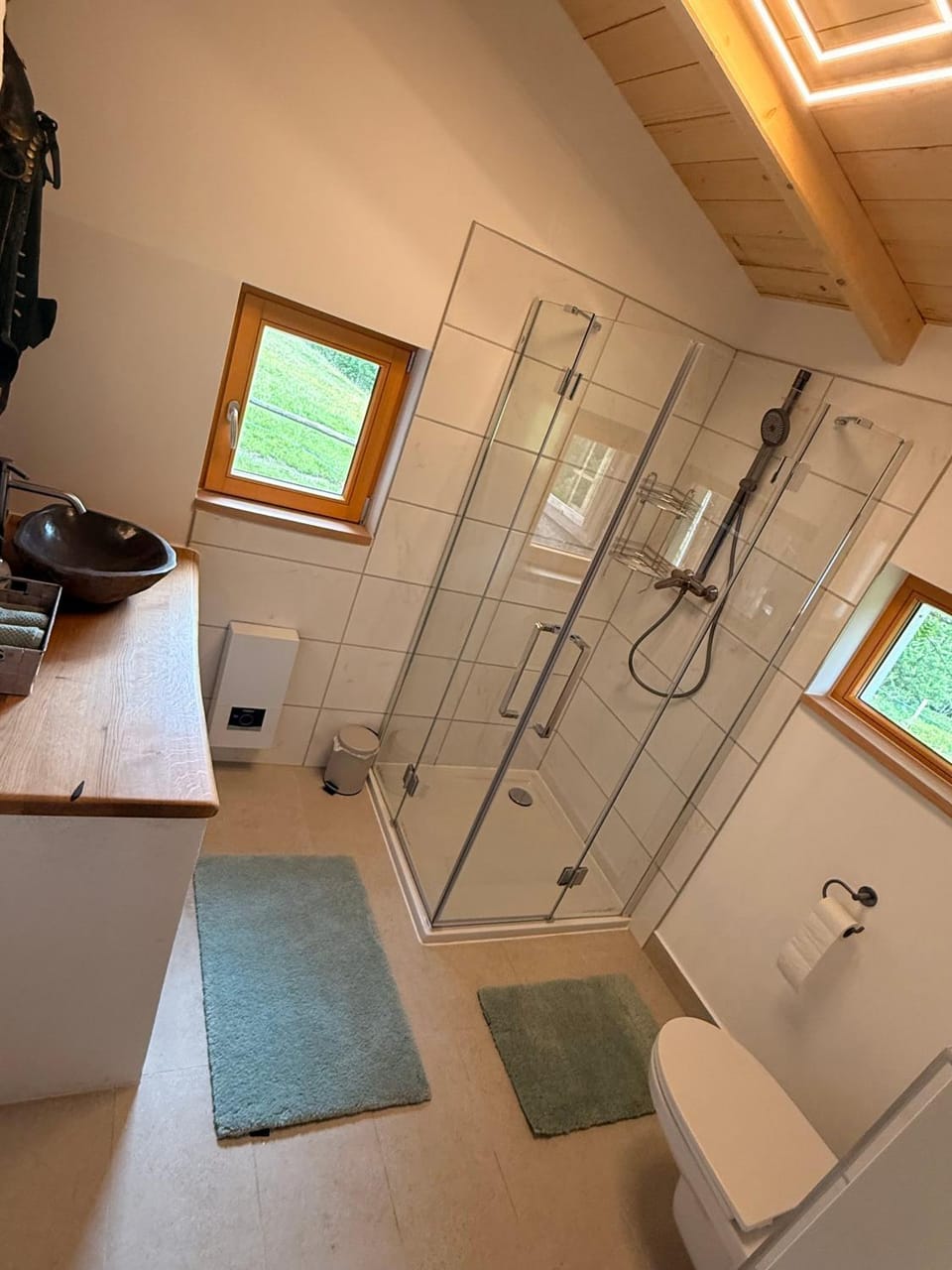 Bathroom, Living room