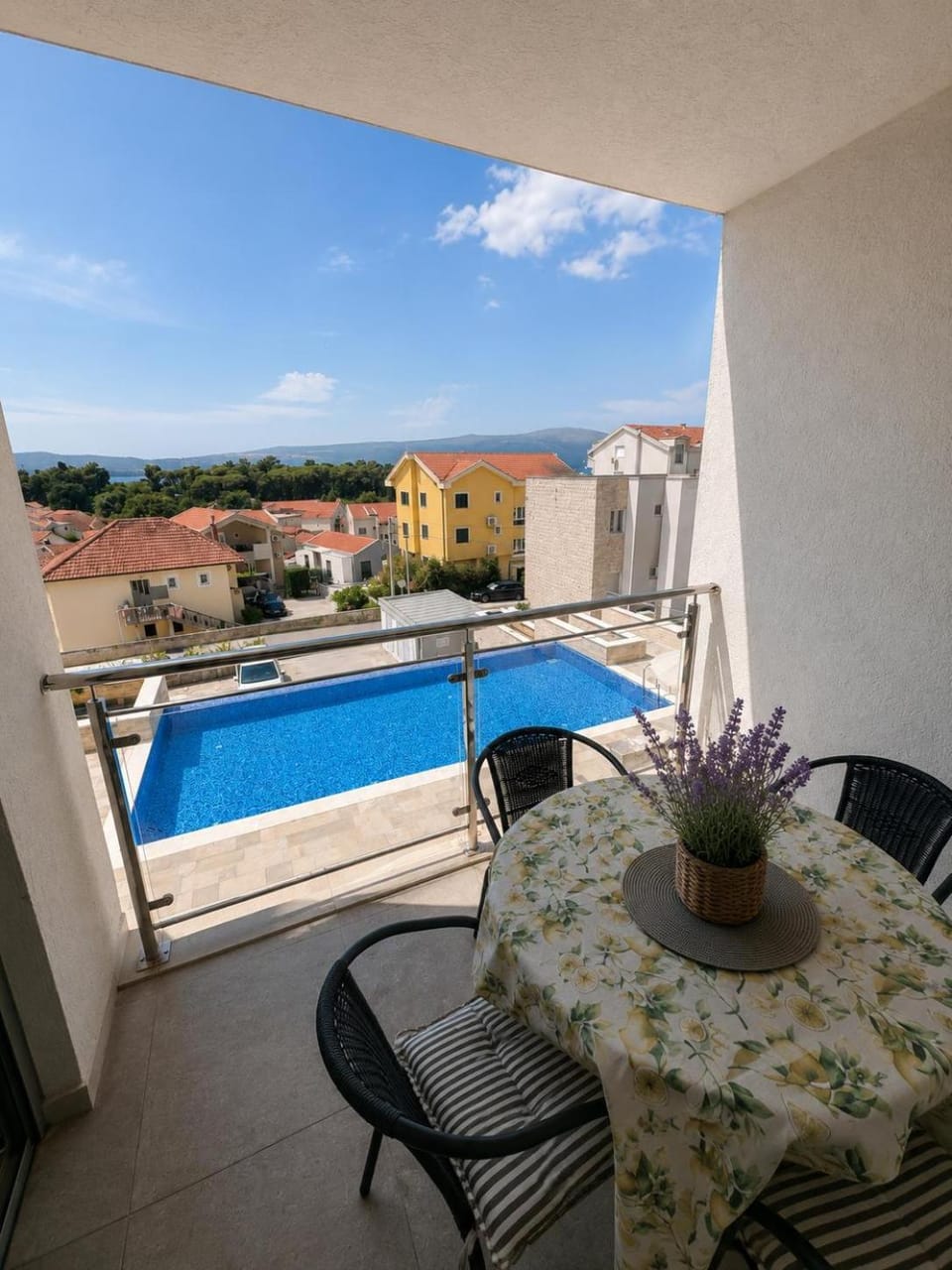 Day, View (from property/room), Balcony/Terrace, Pool view, Swimming pool
