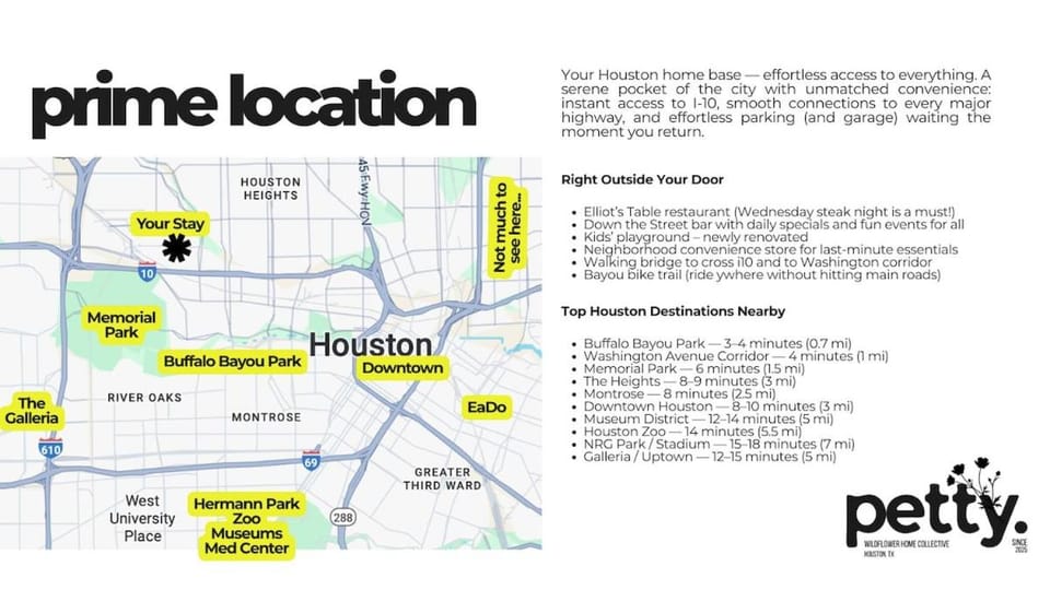 16 min to Stadium - Designer Townhome - Sleeps 7 House in Houston