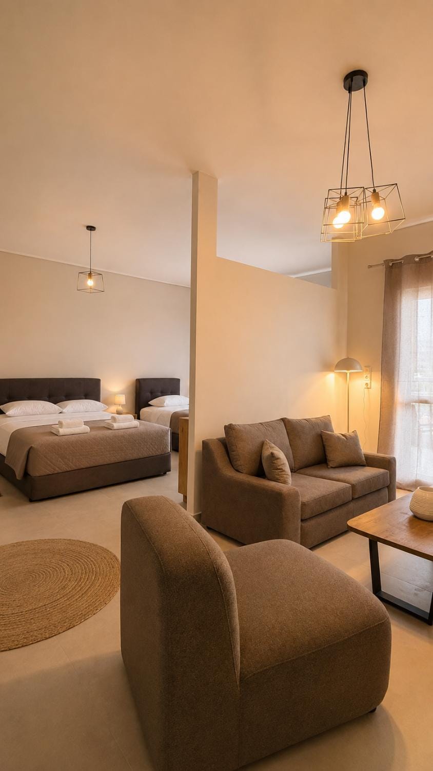 Seating area, Bedroom