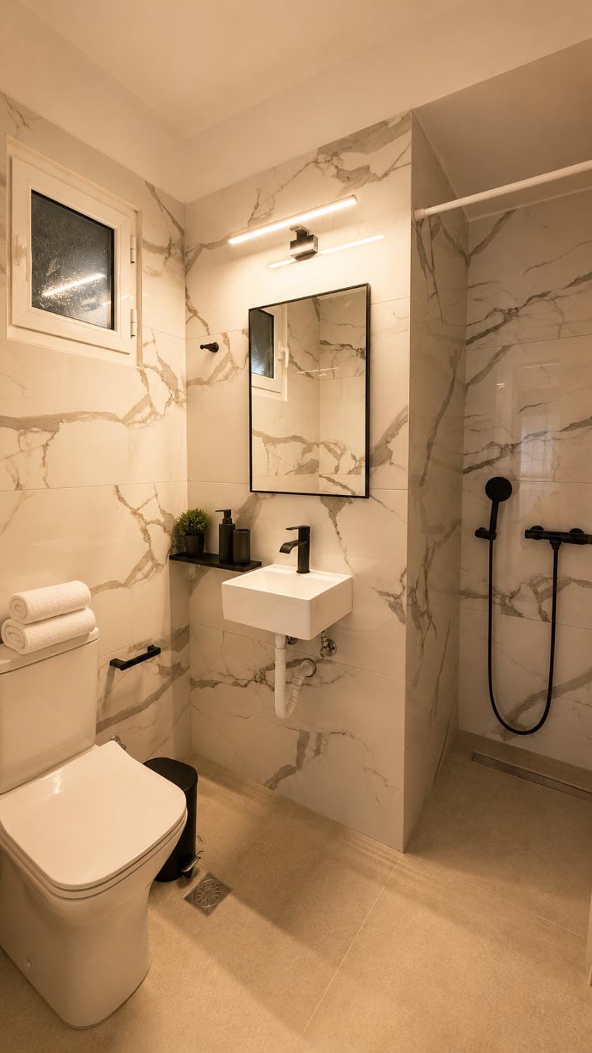 Shower, Bathroom, towels