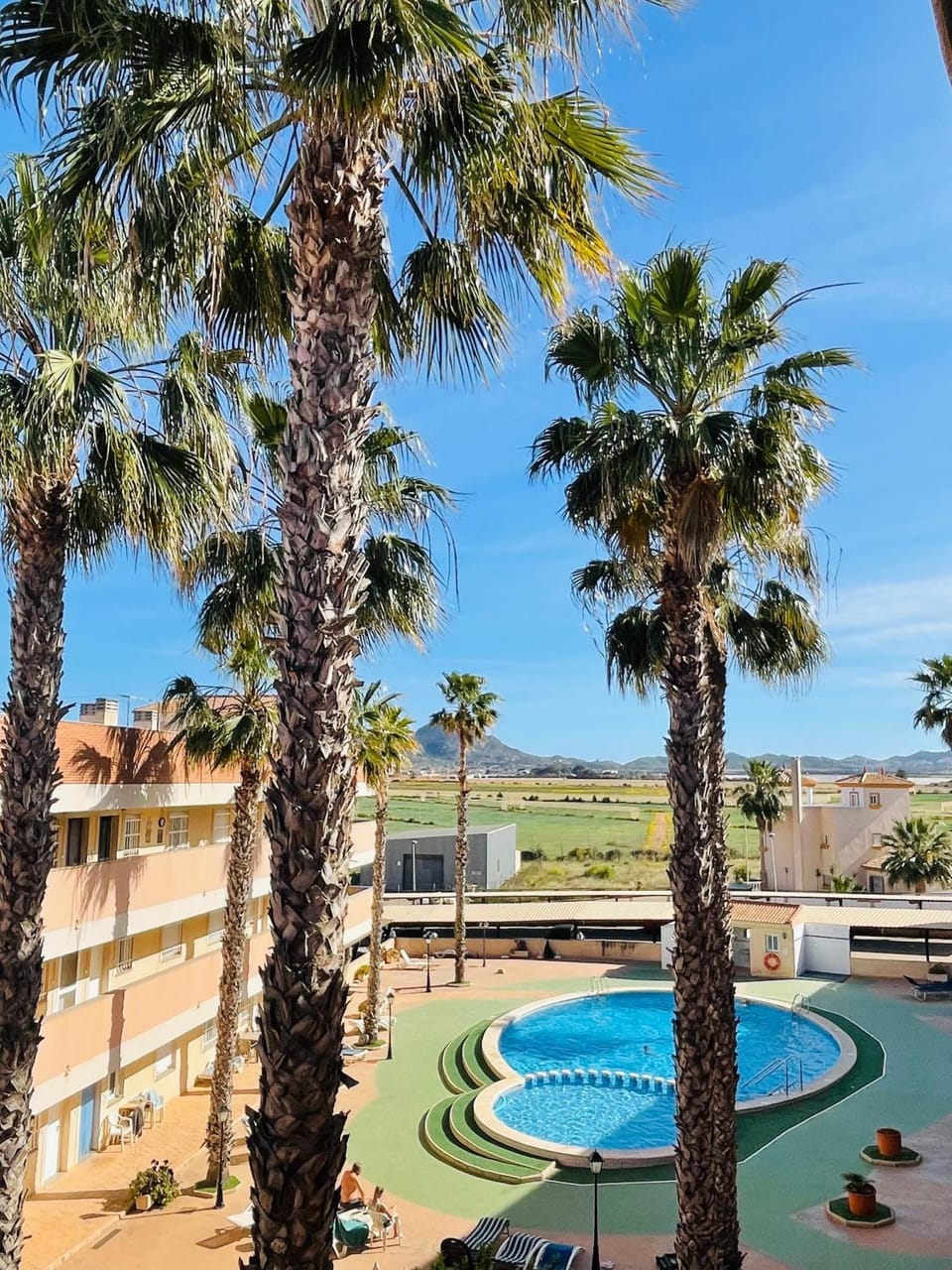 Property building, Living room, Swimming pool