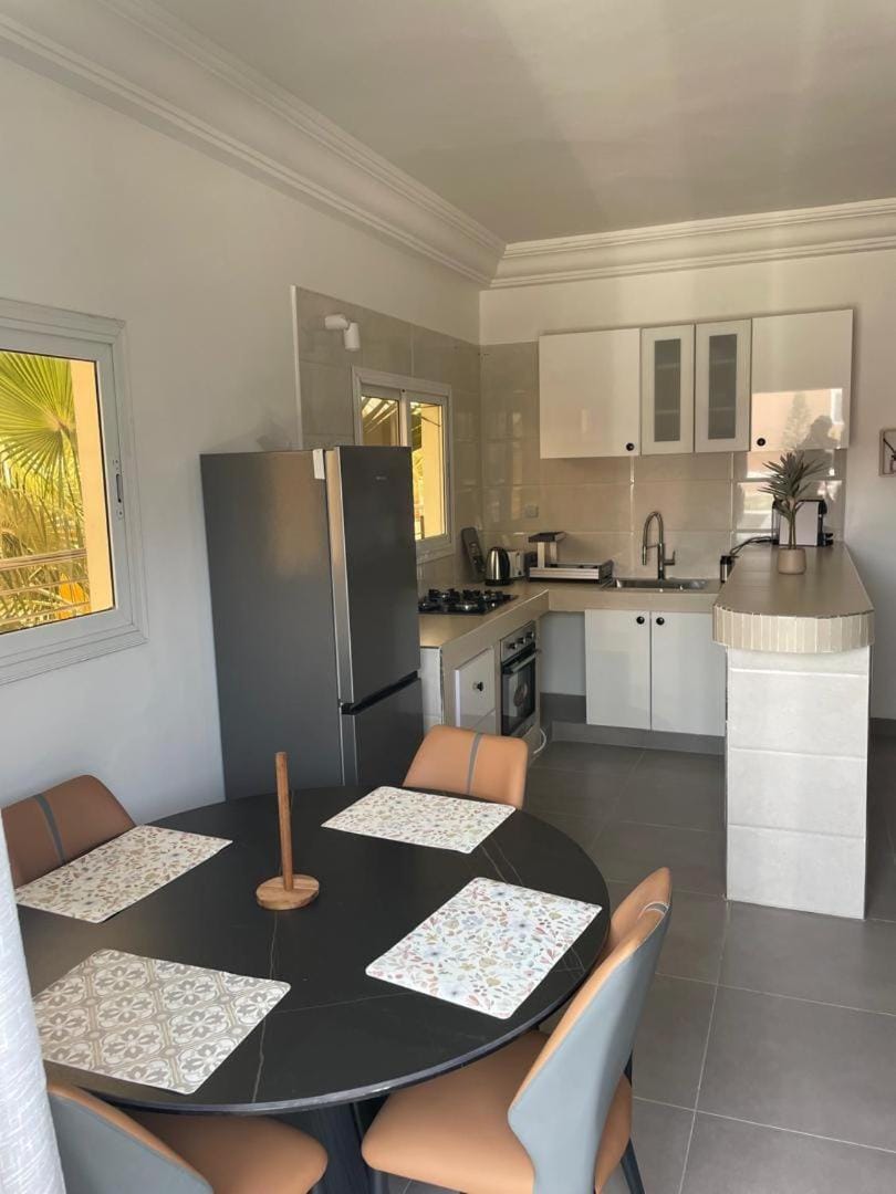 Kitchen or kitchenette, oven, stove, toaster