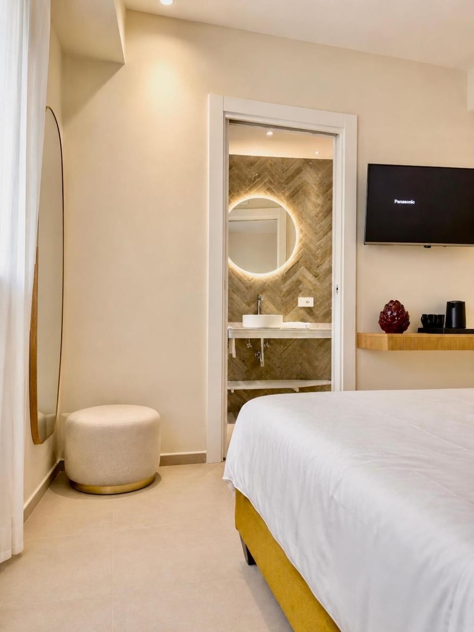 Bed, Bathroom, Bedroom