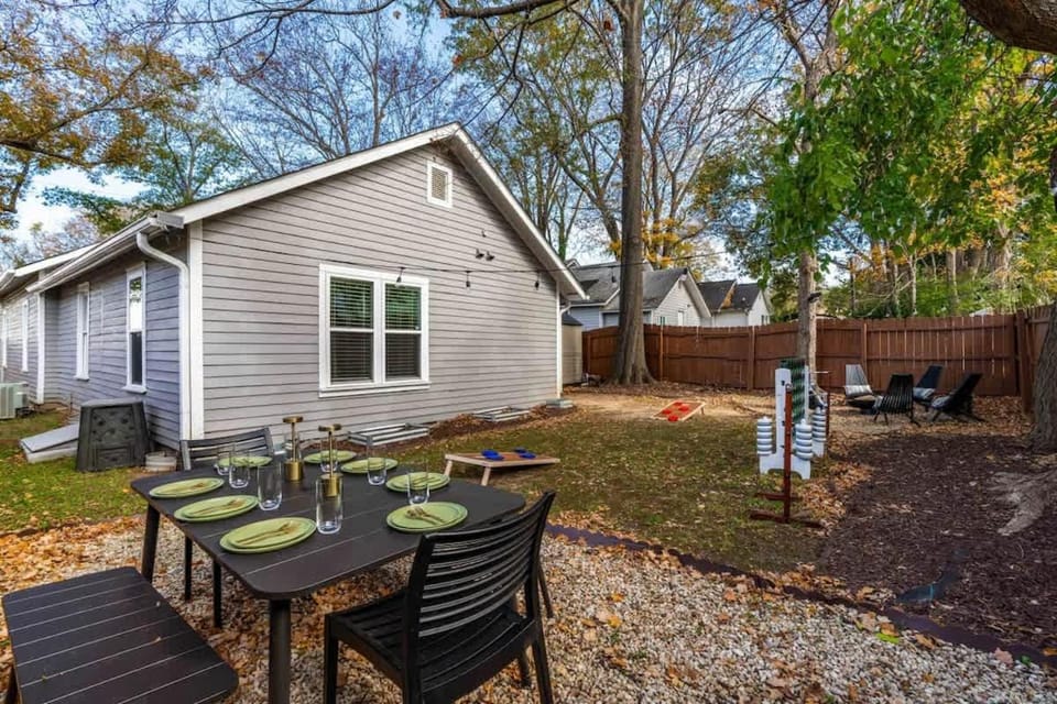 Backyard Hangout Firepit Giant Connect 4 & BBQ House in Raleigh