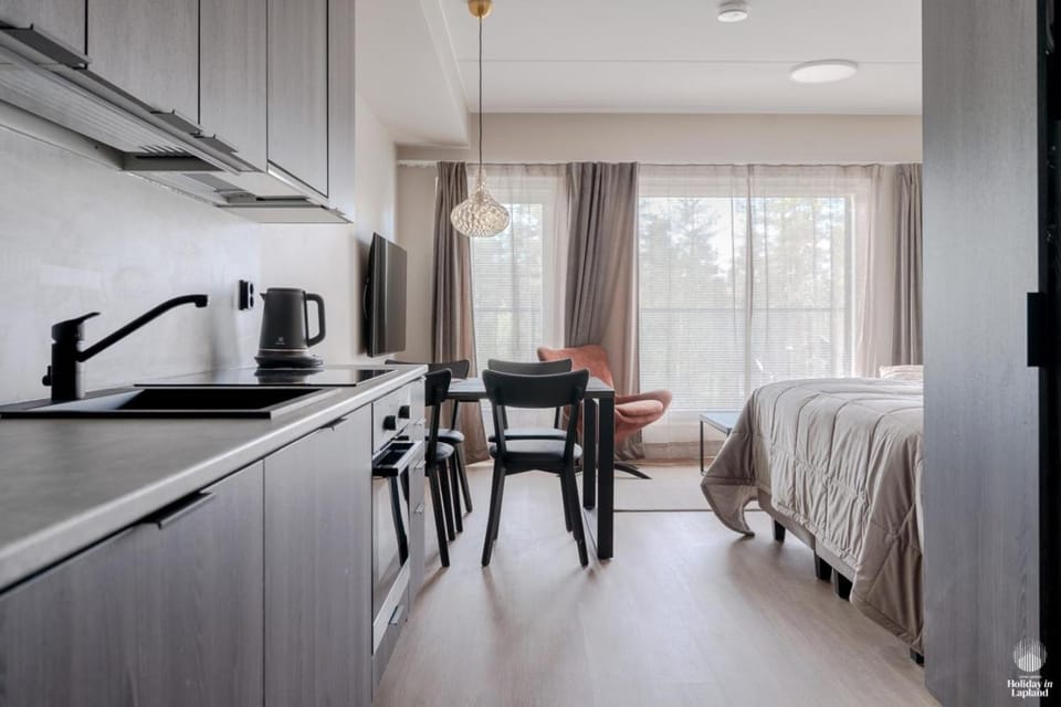 Bed, Kitchen or kitchenette, Bedroom