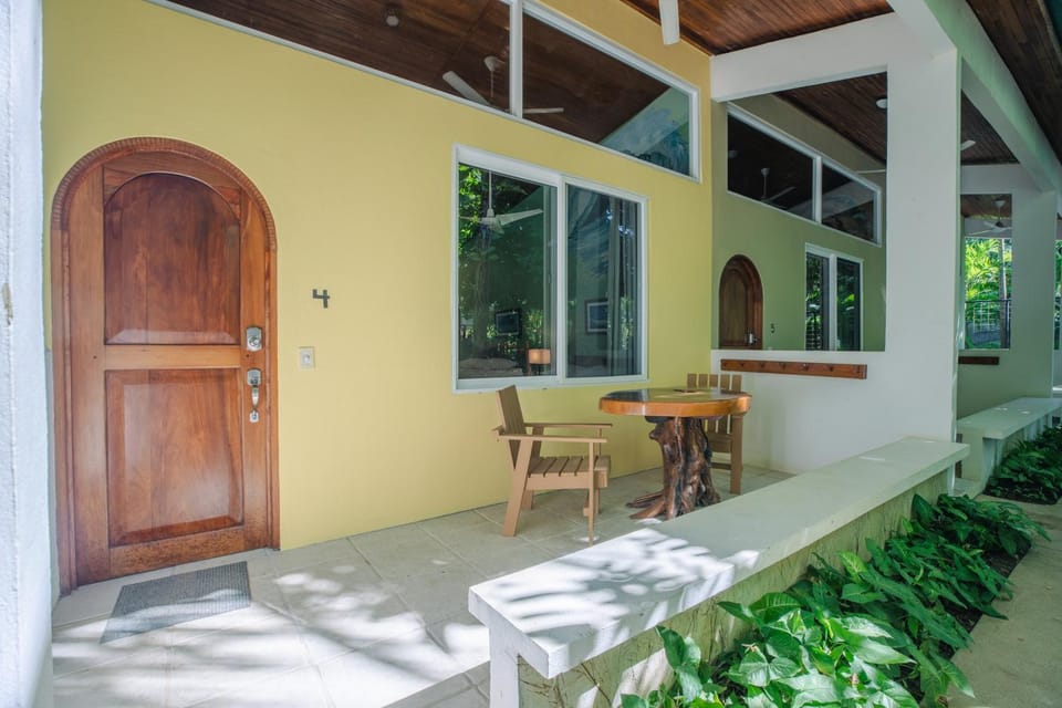 Property building, Patio, Facade/entrance, View (from property/room), Balcony/Terrace, Seating area, Garden view