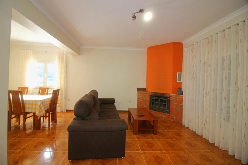 Living room, fireplace