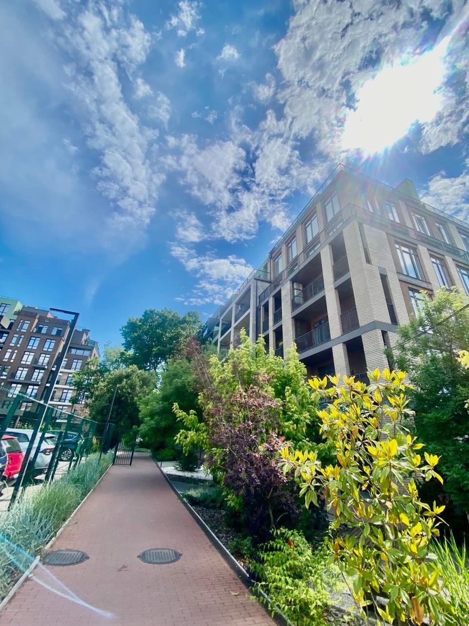 Property building, Spring, Day, Neighbourhood, Natural landscape, Street view
