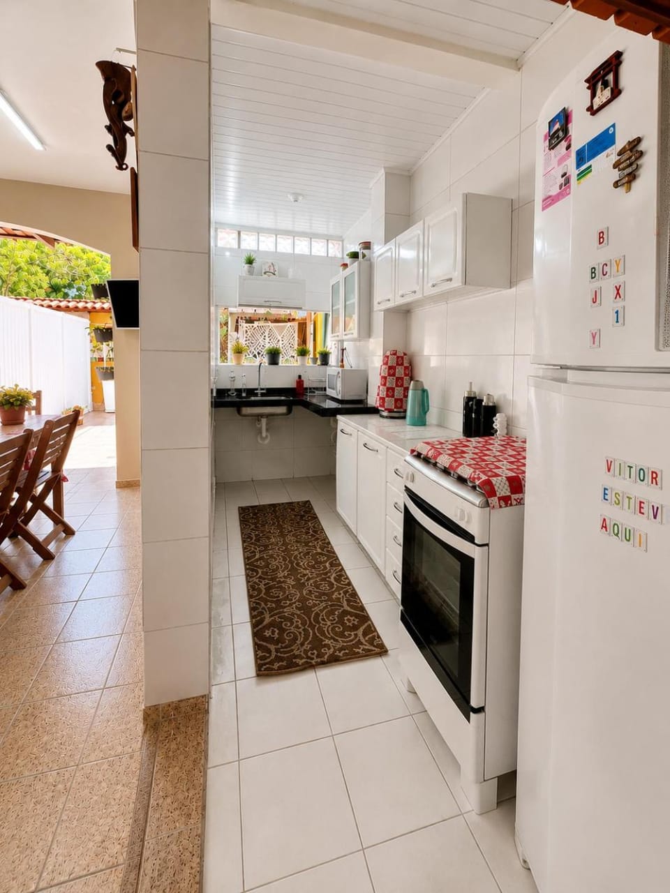 Kitchen or kitchenette, Dining area, oven, stove, kitchen