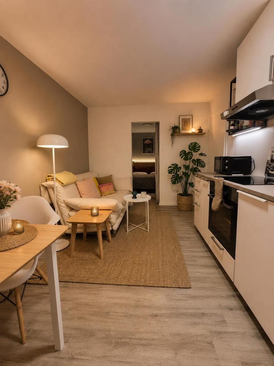 Living room, Seating area, Dining area