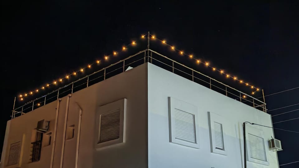 Property building, Night, Balcony/Terrace