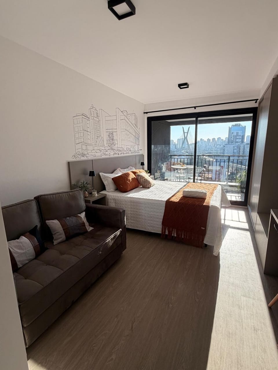 Bed, View (from property/room), Balcony/Terrace, Living room, Photo of the whole room, Bedroom