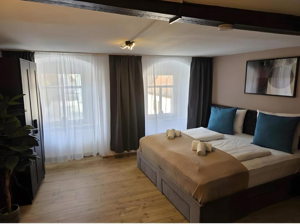 Property building, Living room, Bedroom