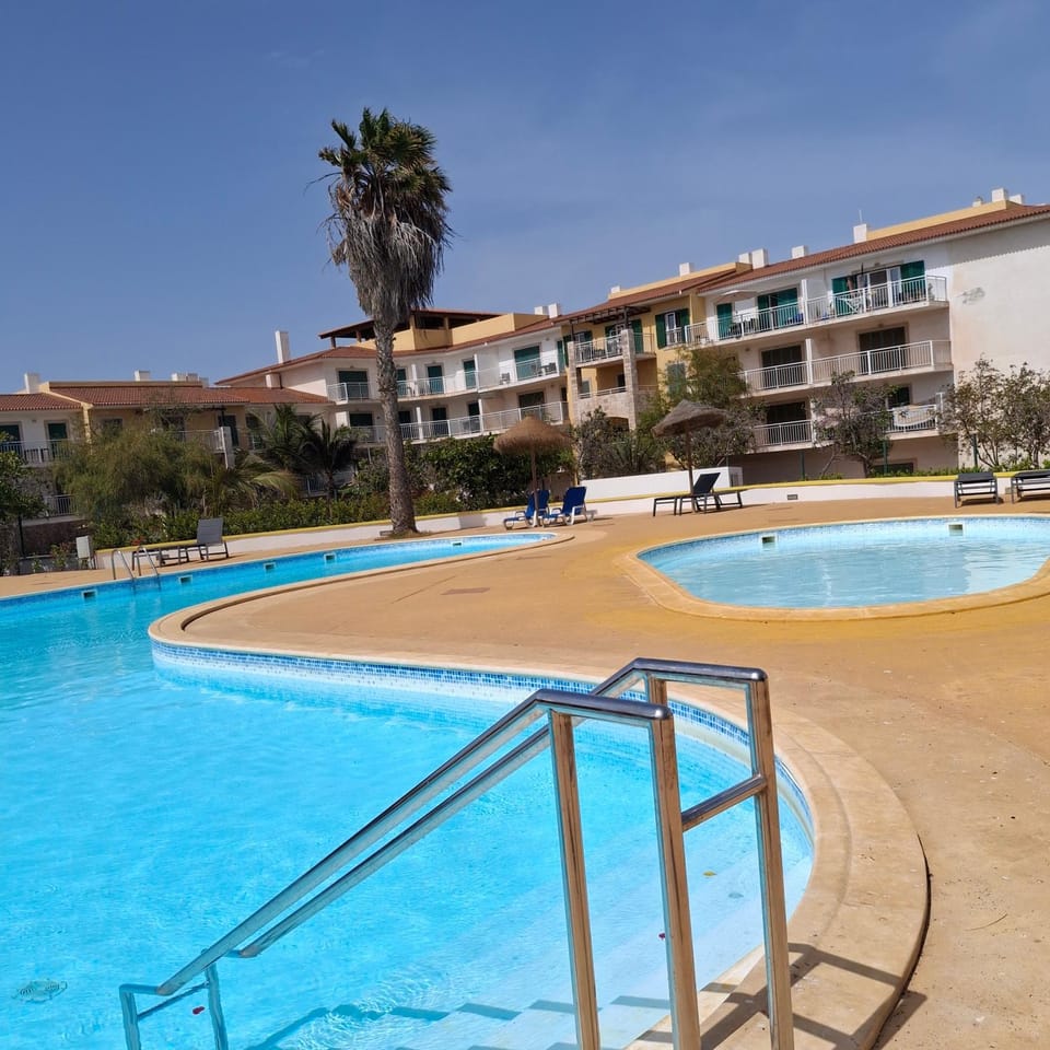 Pool view, sunbed