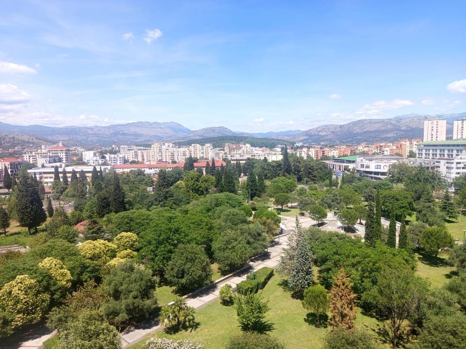 Spring, Day, Natural landscape, Bird's eye view, City view, Mountain view