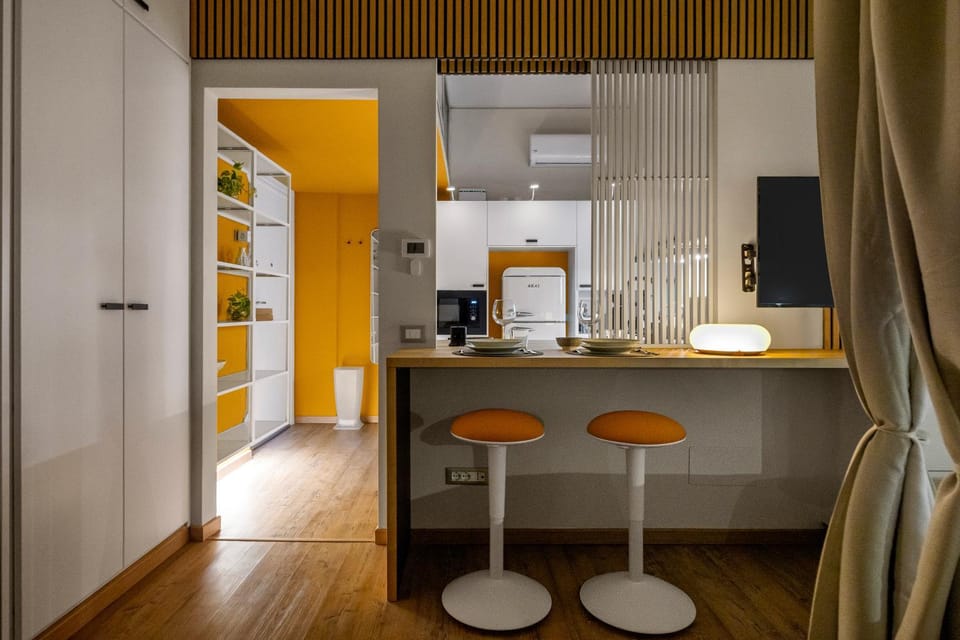 Kitchen or kitchenette, Living room, Bedroom