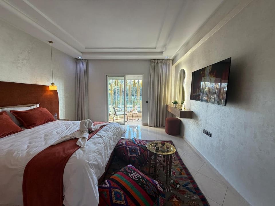 Appartement de luxe au style saharien au centre d Agadir avec balcon à 7 min à pied de la plage Apartment in Agadir