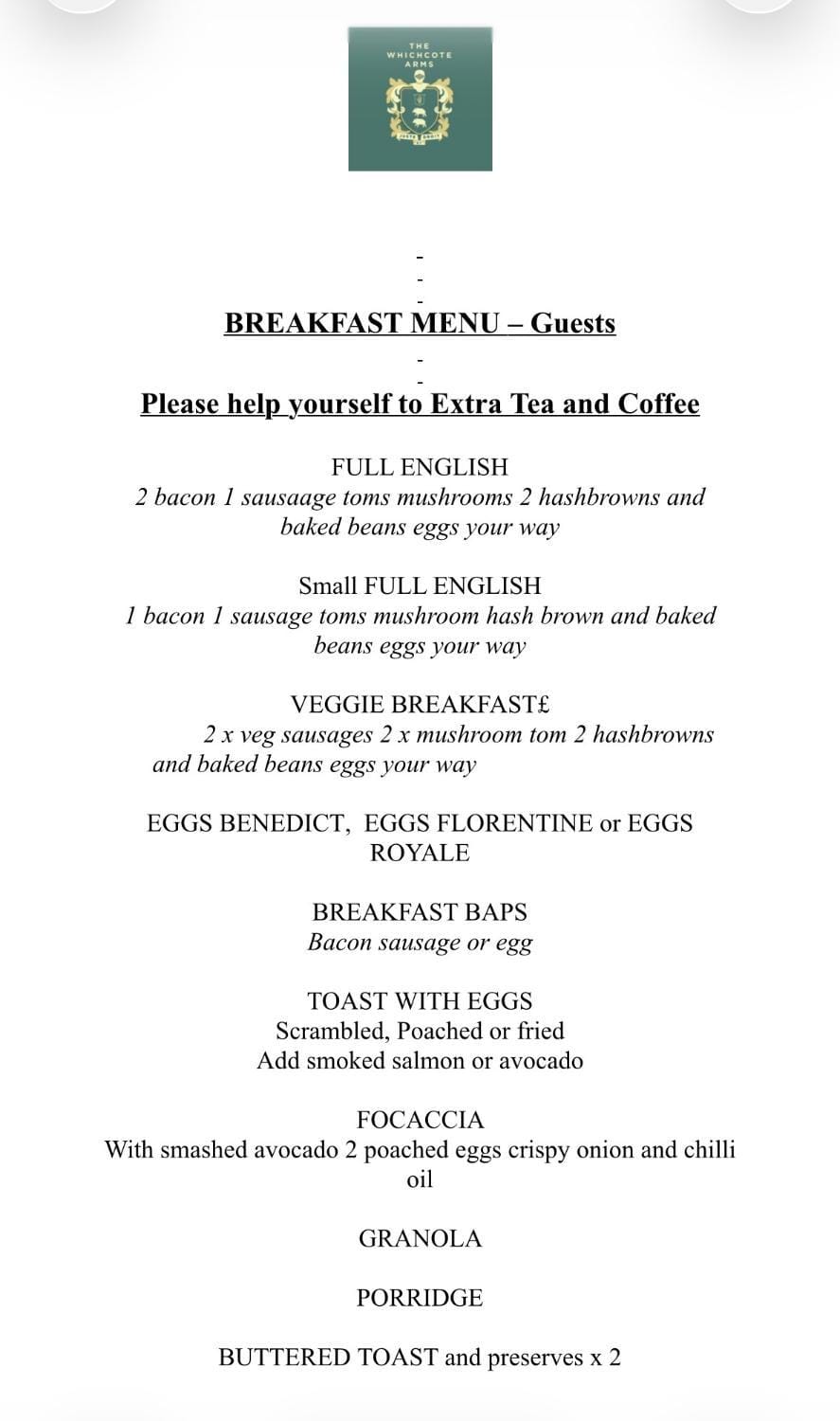 Breakfast
