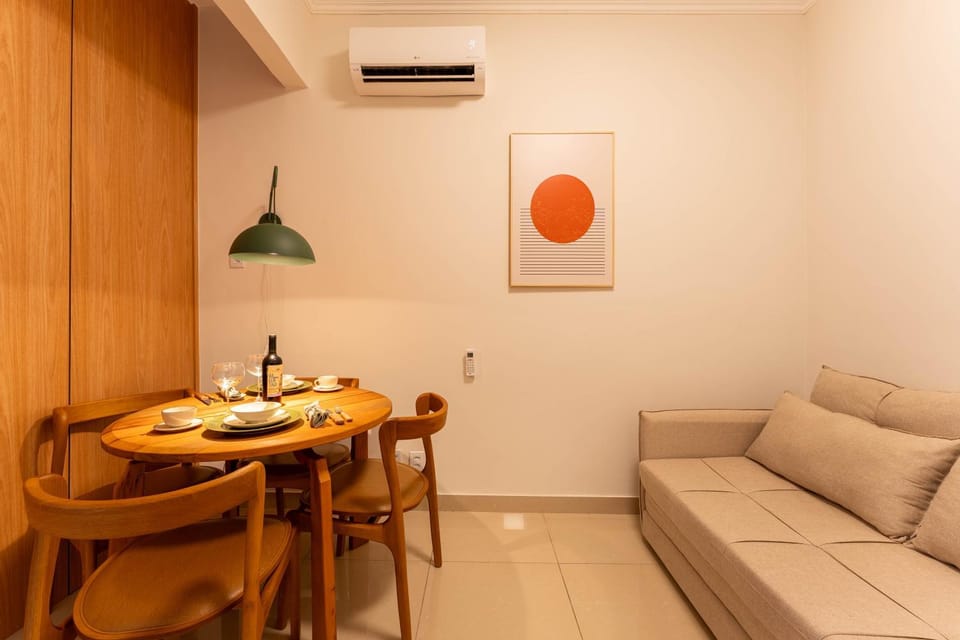 Living room, Dining area, air conditioner