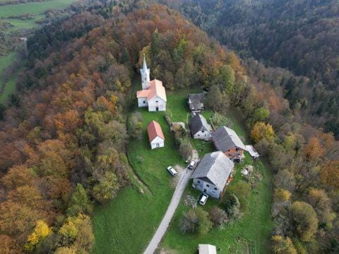 Property building, Natural landscape, Bird's eye view