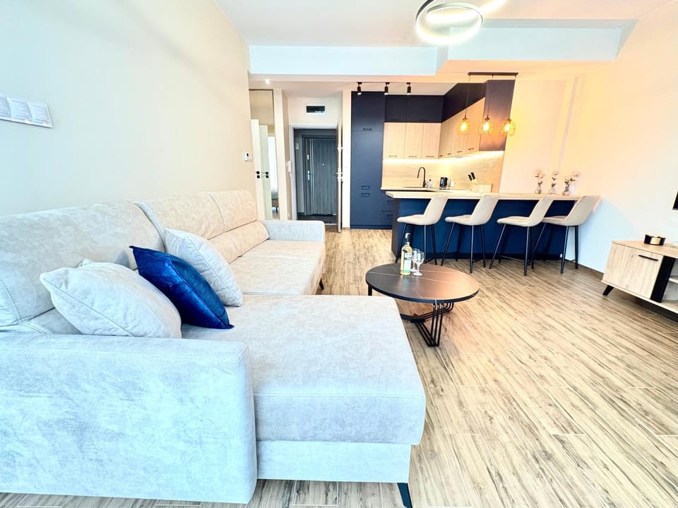 Living room, kitchen