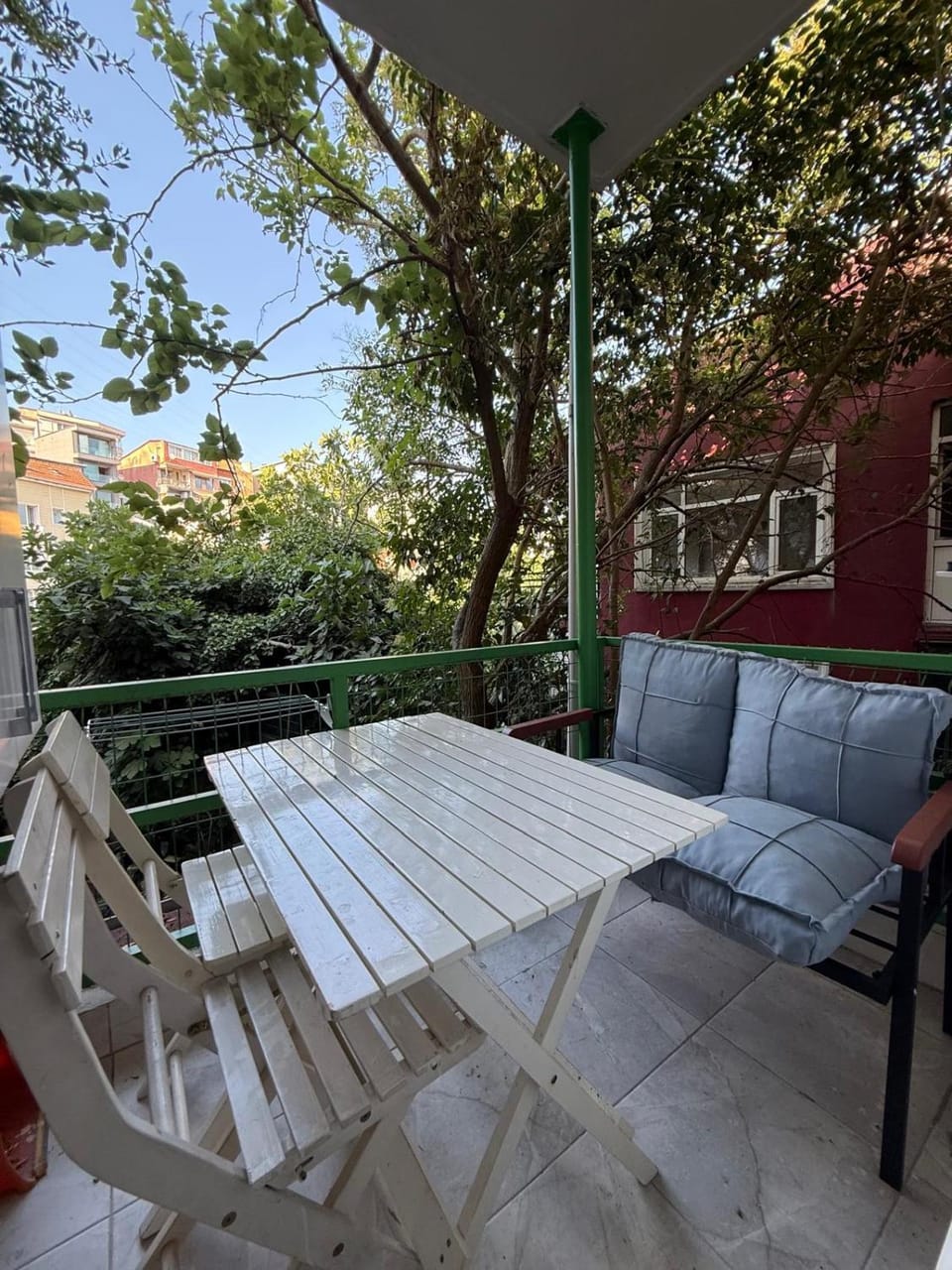 Patio, Day, Garden, View (from property/room), Balcony/Terrace, Living room, Seating area, Dining area, Garden view