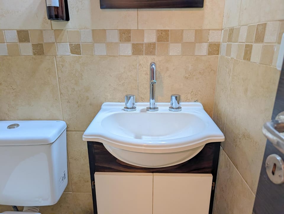 Toilet, Bathroom, Bath, bidet, hair dryier, towels