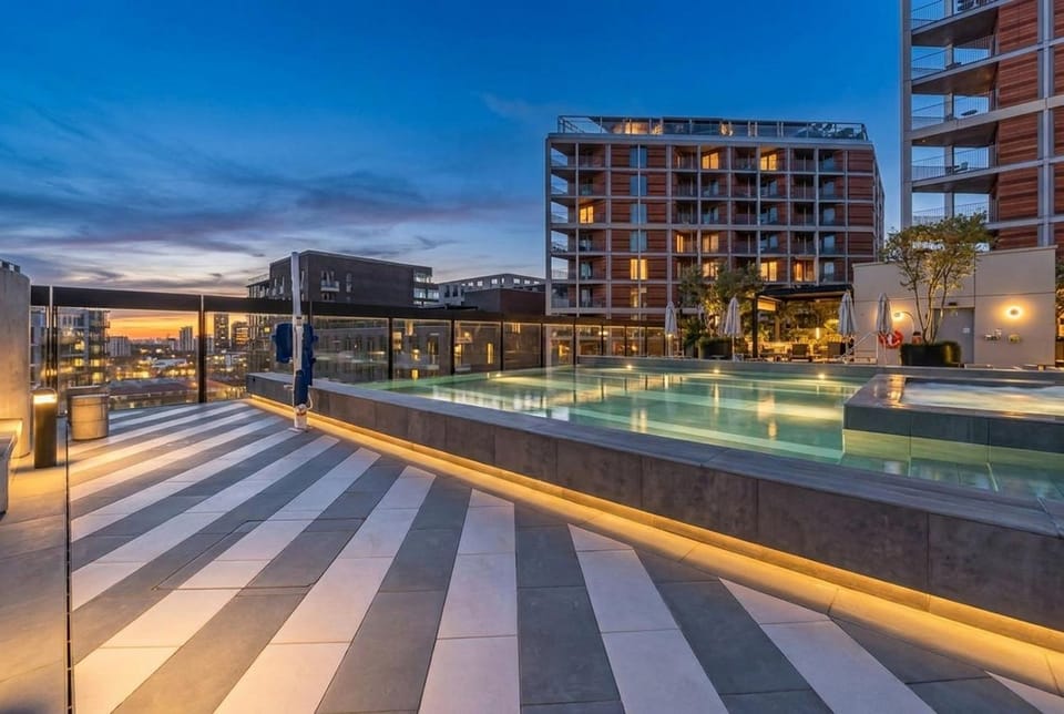 Property building, Day, Night, Pool view