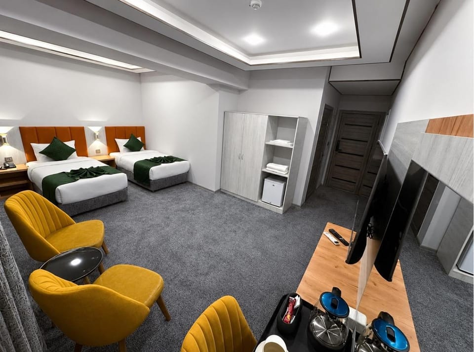 Bed, TV and multimedia, Coffee/tea facilities, Photo of the whole room, Bedroom, minibar, wardrobe, air conditioner