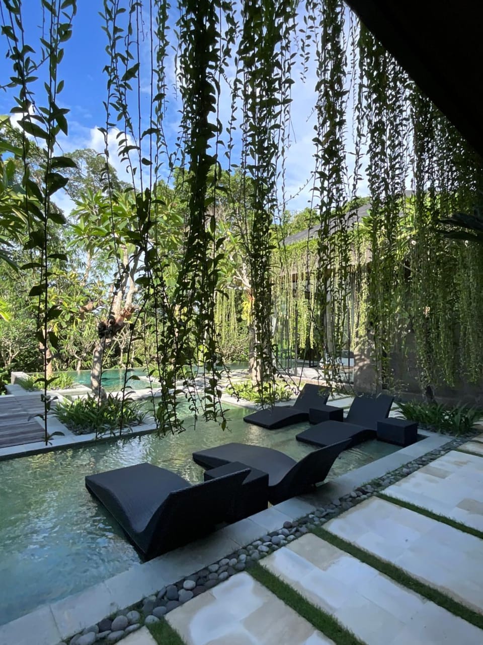 Natural landscape, Garden, Garden view, Mountain view, Pool view, sunbed