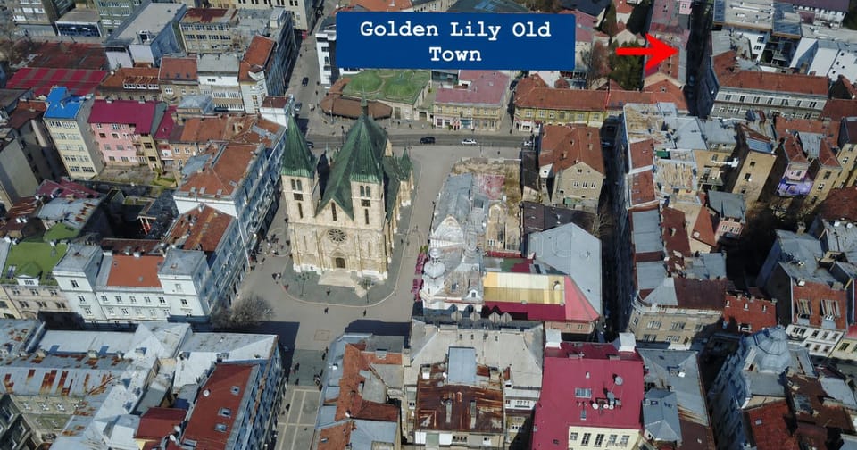 Nearby landmark, Day, Neighbourhood, Text overlay, City view, Street view, Location