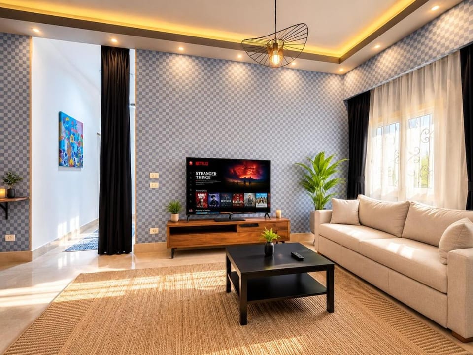 1BR Heated Private Pool in new Cairo Apartment in New Cairo City