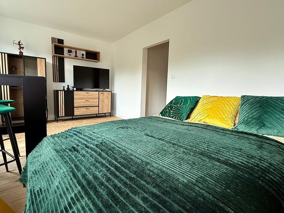 Bed, TV and multimedia, Photo of the whole room, Bedroom