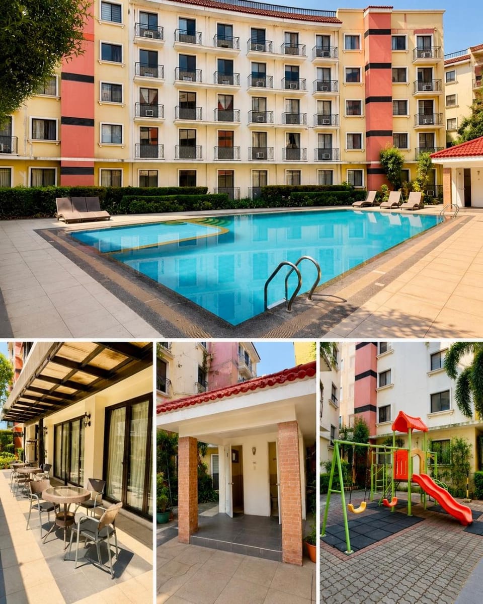 Newly Furnished Condo near NAIA Manila Airport Pool Wi-Fi MBB Happynest Apartment in Las Pinas